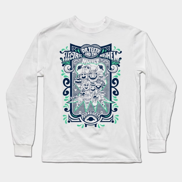 Mayhem carton Long Sleeve T-Shirt by Kneaded Designs